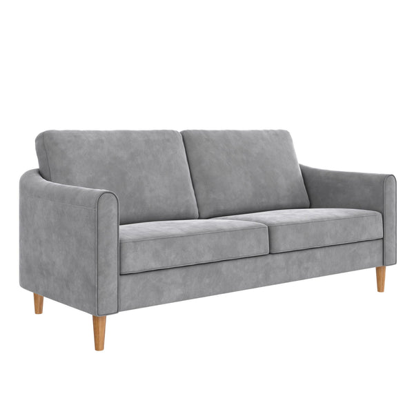 Ameriwood Home Mr. Kate Moon 73.5" Upholstered Sofa With Curved Back
