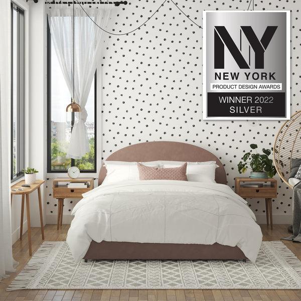 Ameriwood Home Mr. Kate Moon Upholstered Bed With Storage