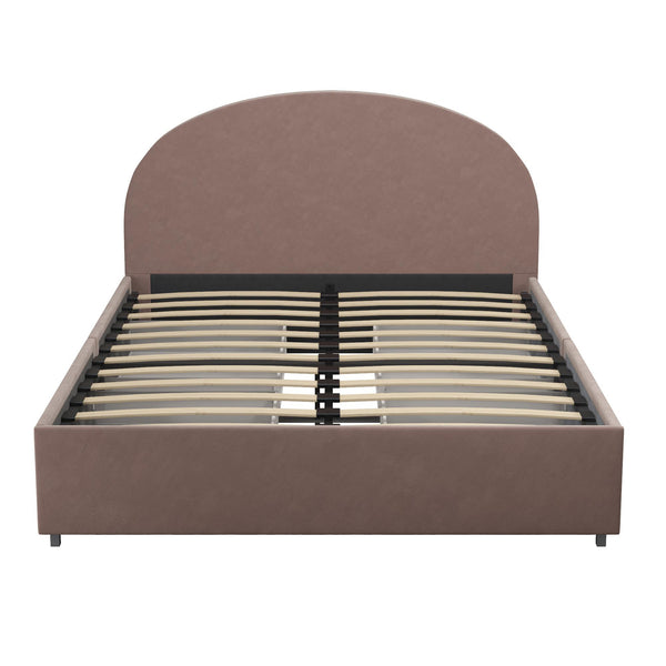 Ameriwood Home Mr. Kate Moon Upholstered Bed With Storage