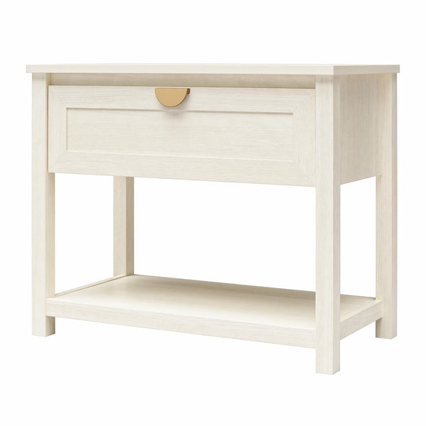 Ameriwood Home Mr. Kate Primrose Wide 1 Drawer Nightstand With Open Shelf