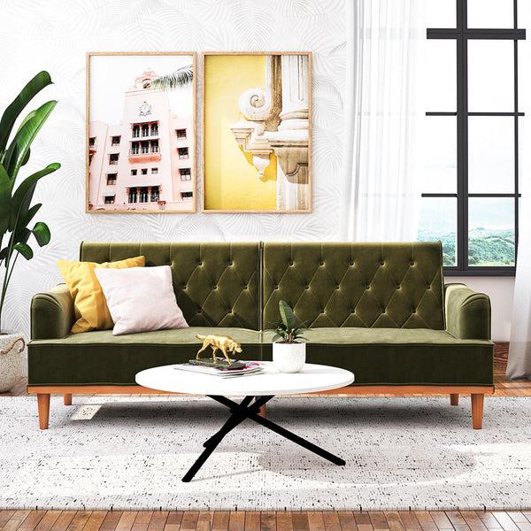 Ameriwood Home Mr. Kate Stella Vintage Futon Sofa Bed