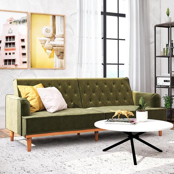 Ameriwood Home Mr. Kate Stella Vintage Futon Sofa Bed