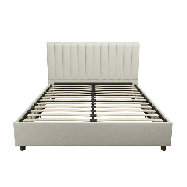 ameriwood home Novogratz Brittany Upholstered Bed with Storage Drawers