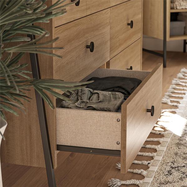 Ameriwood Home Novogratz Bushwick Wide 6 Drawer Dresser