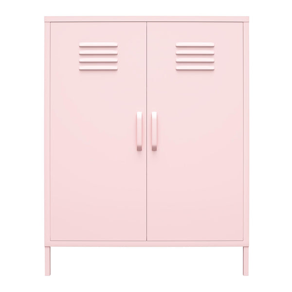 ameriwood home Novogratz Cache 2 Door Metal Locker Style Storage Accent Cabinet