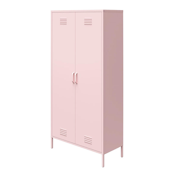 Ameriwood Home Novogratz Cache 2 Door Tall Metal Locker Style Storage Cabinet