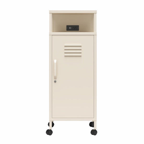 ameriwood home Novogratz Cache Metal Locker-Style Mobile Storage Cart