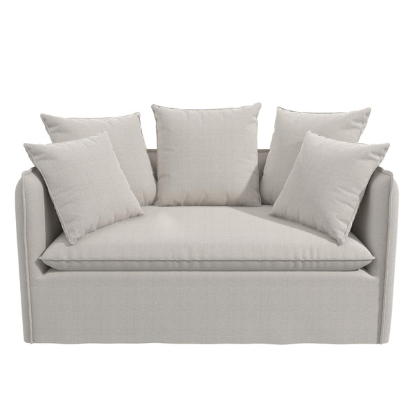 ameriwood home Novogratz Collette Slipcover Loveseat Sofa