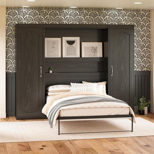 Ameriwood Home Novogratz Her Majesty Murphy Bed With Cabinets Full Size