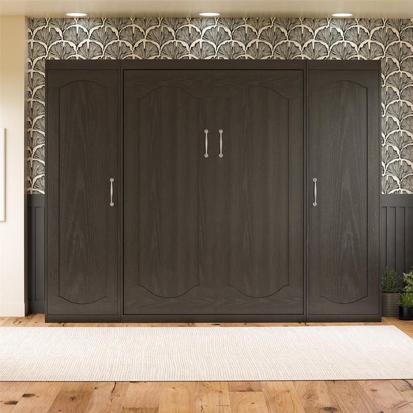 Ameriwood Home Novogratz Her Majesty Murphy Bed With Cabinets Full Size