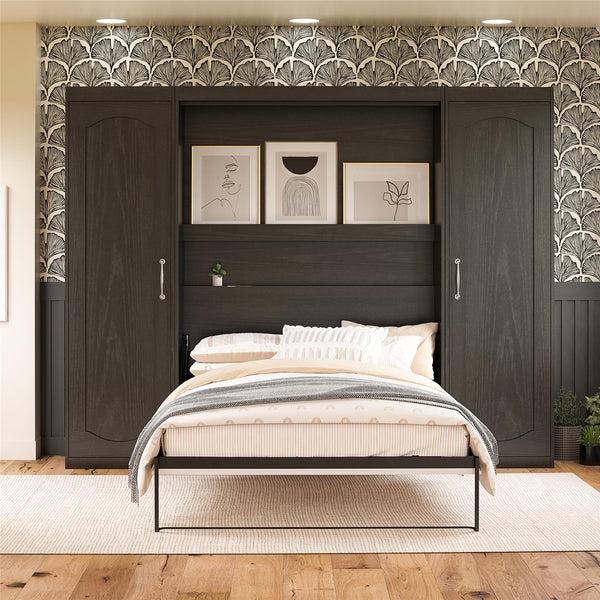 ameriwood home Novogratz Her Majesty Murphy Bed with Cabinets Full Size
