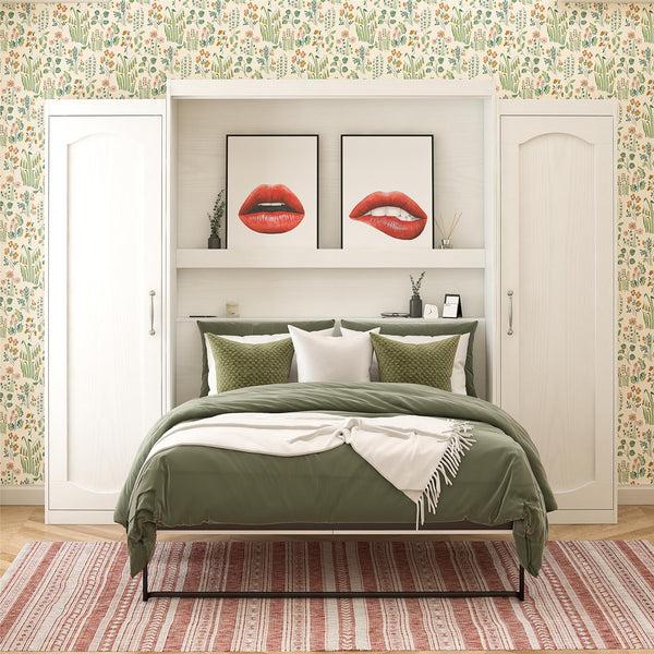 Ameriwood Home Novogratz Her Majesty Murphy Bed With Cabinets Queen Size