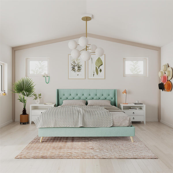 Ameriwood Home Novogratz Her Majesty Upholstered Bed