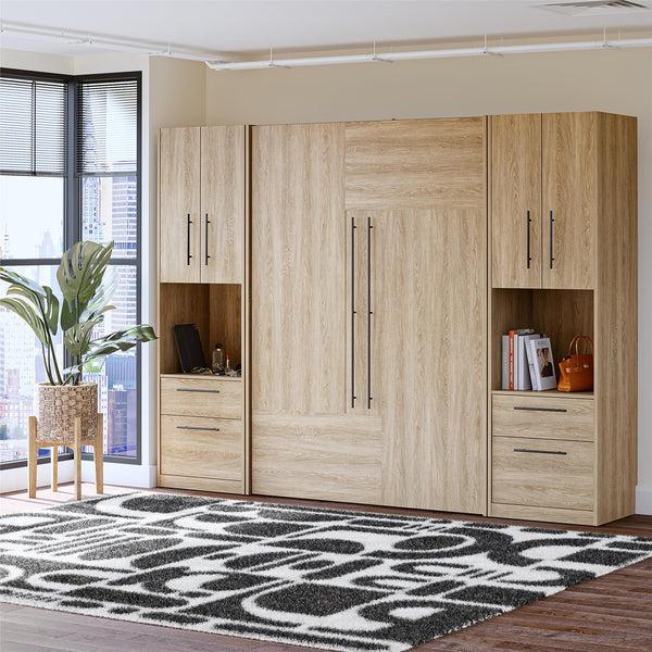 Ameriwood Home Novogratz Holly Hills Murphy Bed With Cabinets Full Size