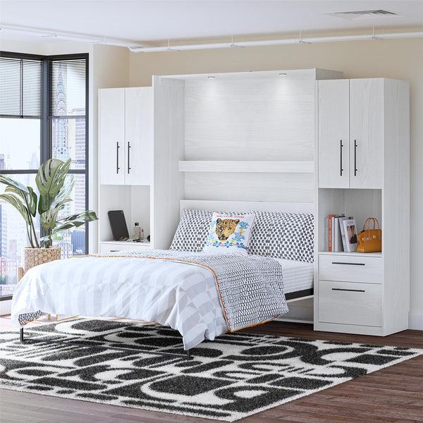 Ameriwood Home Novogratz Holly Hills Murphy Bed With Cabinets Queen Size