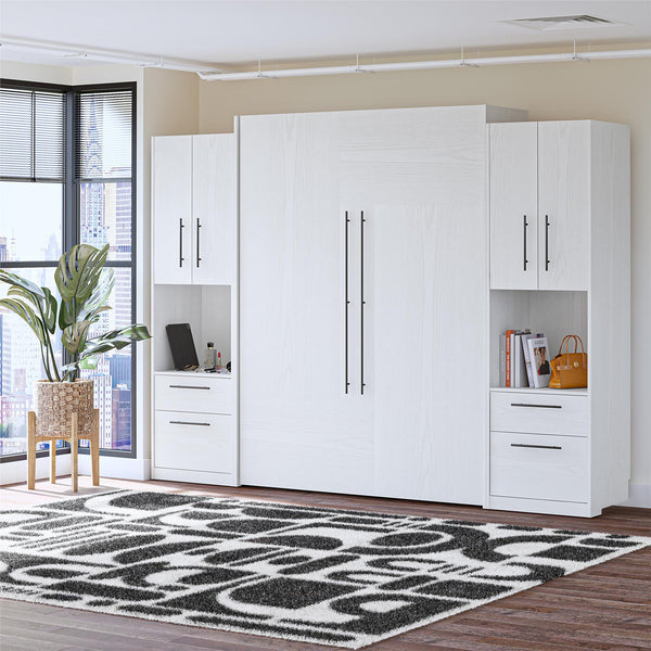 Ameriwood Home Novogratz Holly Hills Murphy Bed With Cabinets Queen Size