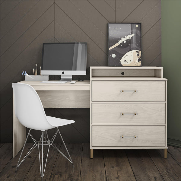 Ameriwood Home Novogratz Kalissa Dresser/Desk Combo With Wireless Charger