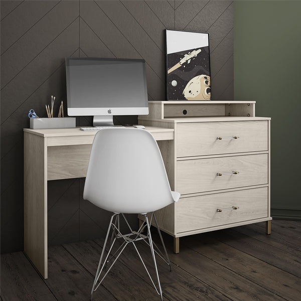 Ameriwood Home Novogratz Kalissa Dresser/Desk Combo With Wireless Charger