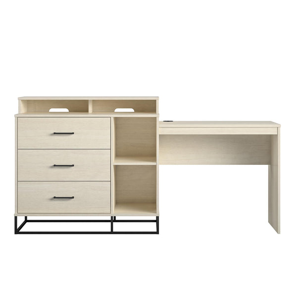 ameriwood home Novogratz Kelly 3 in 1 Media Dresser and Desk Combo