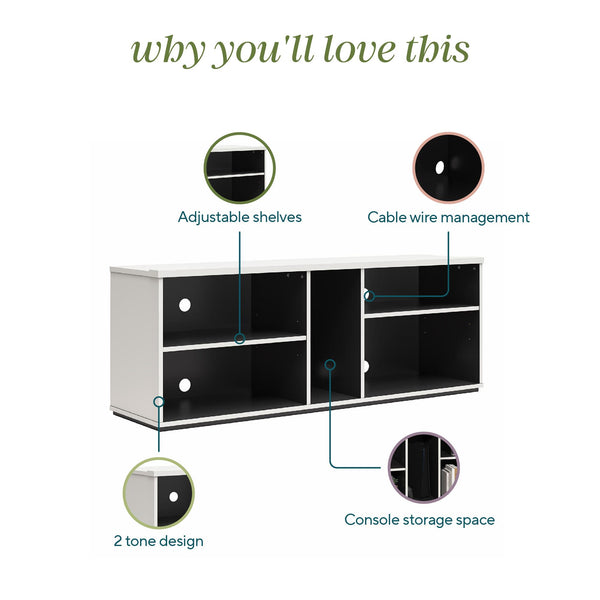 Ameriwood Home Novogratz Shadow Gaming TV Stand For TVs Up To 69"