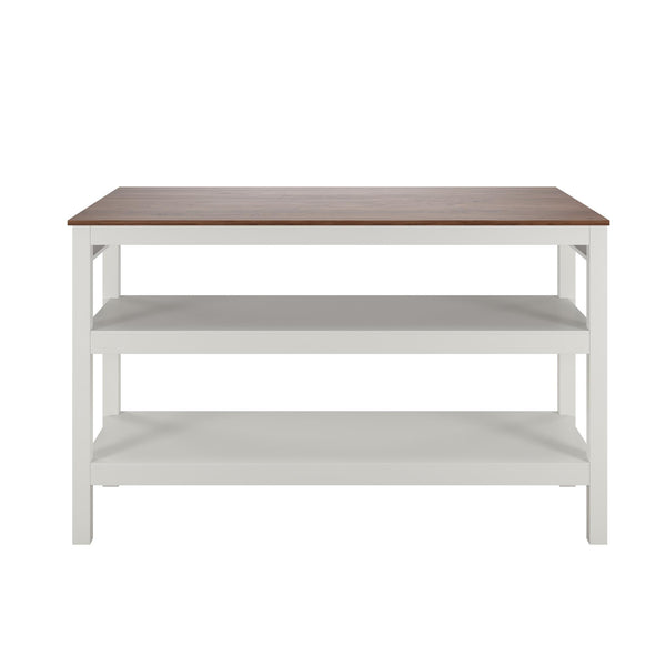 ameriwood home Novogratz Tallen 60" Flip Kitchen Island Table