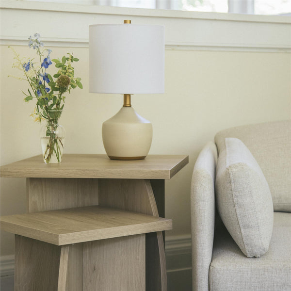 Ameriwood Home Novogratz Voler Set Of 2 Minimalist Nesting End Tables