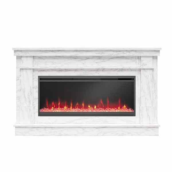 ameriwood home Novogratz Waverly Wide Mantel with Electric Fireplace