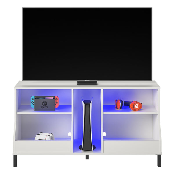 ameriwood home NTense Falcon Youth Gaming TV Stand w/ ARGB LED Lights