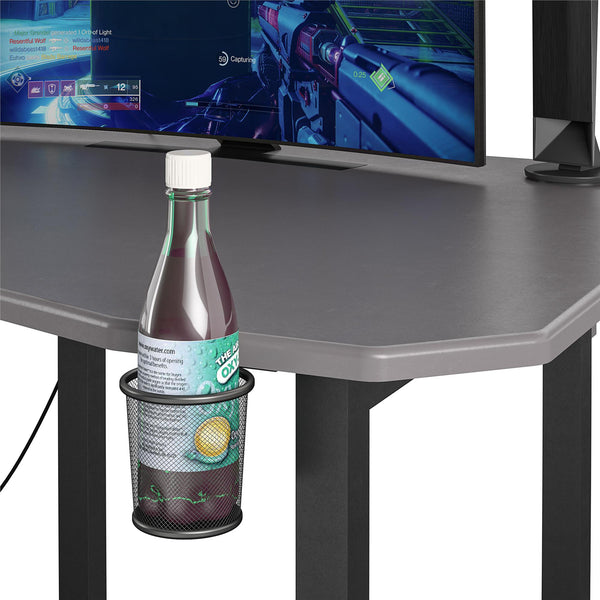 Ameriwood Home NTense Quest Gaming Desk With CPU Stand