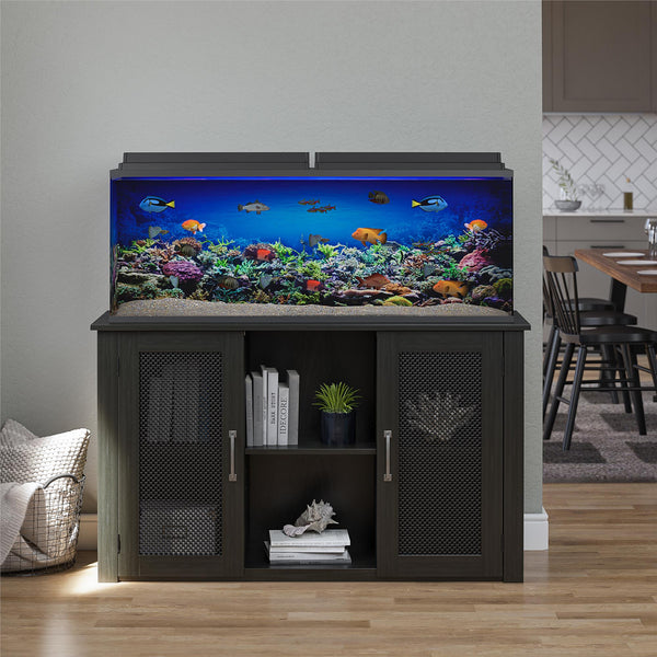 Ameriwood Home Ollie & Hutch Finnegan 55 Gallon Aquarium Or Terrarium Stand