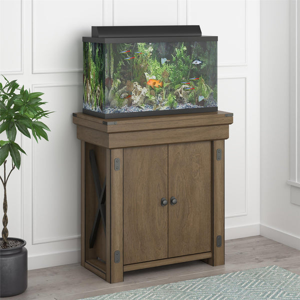 Ameriwood Home Ollie & Hutch Wildwood 20 Gallon Aquarium Or Terrarium Stand