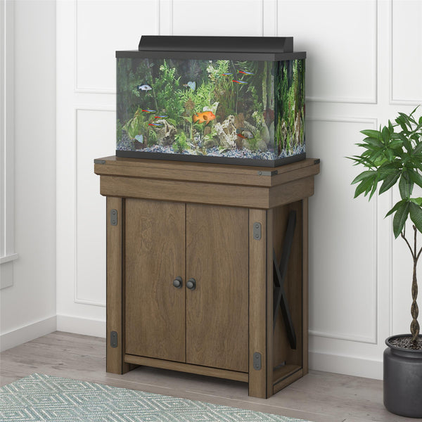Ameriwood Home Ollie & Hutch Wildwood 20 Gallon Aquarium Or Terrarium Stand