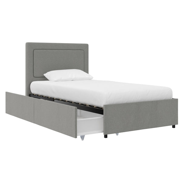 Ameriwood Home RealRooms Alden Bed With H/B And Storage Drawers
