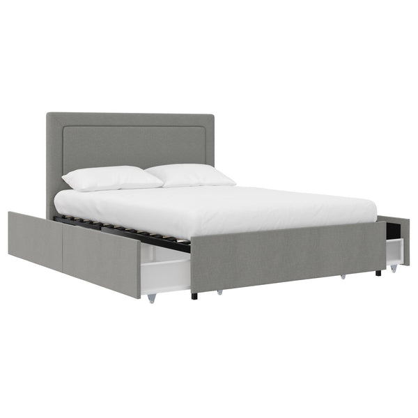 ameriwood home RealRooms Alden Bed with H/B and Storage Drawers