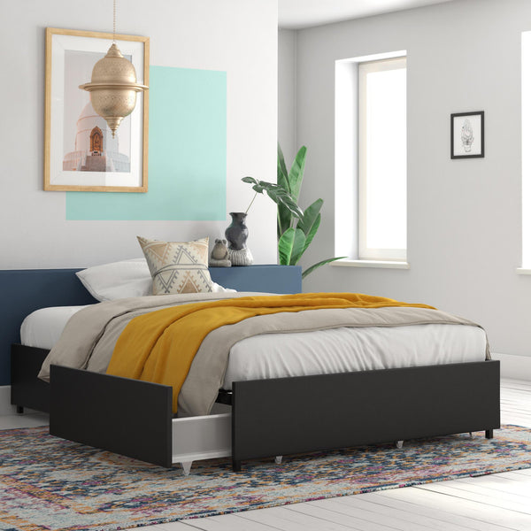 Ameriwood Home RealRooms Alden Bed With Storage Drawers
