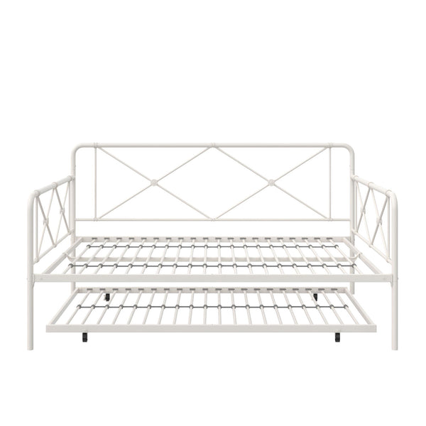 Ameriwood Home RealRooms Ally Metal Farmhouse Daybed With Trundle