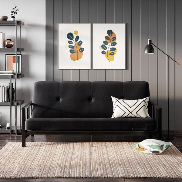 Ameriwood Home RealRooms Bretta Metal Arm Futon Frame