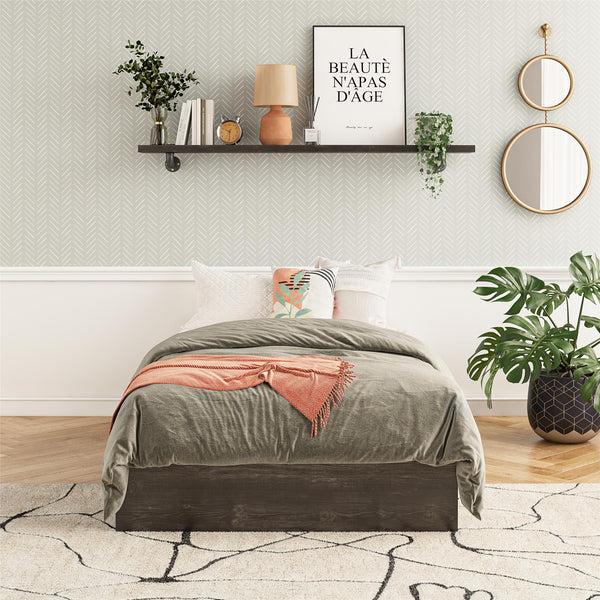 Ameriwood Home RealRooms DreamSaver Platform Bed Frame And Mattress Set