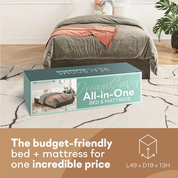 Ameriwood Home RealRooms DreamSaver Platform Bed Frame And Mattress Set