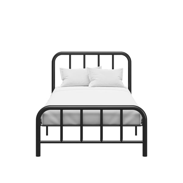 ameriwood home RealRooms Marva Twin Metal Bed Frame with Headboard