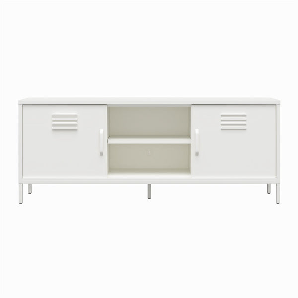 ameriwood home RealRooms Mission District Metal Locker-Style TV Stand for TVs up to 65"