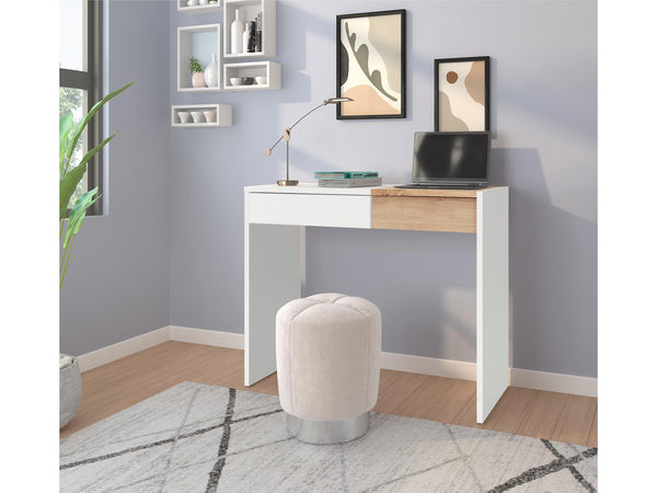 Ameriwood Home Ren Home Niles Vanity Desk With 1 Drawer And Flip-Out Mirror