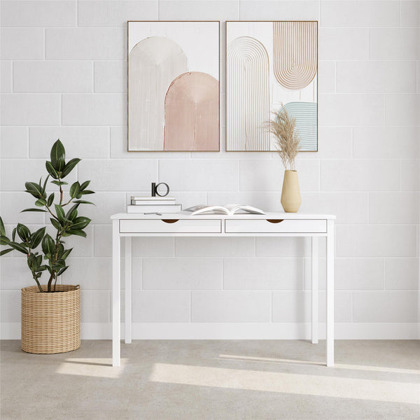 Ameriwood Home Ren Home Rom Desk With 2 Slim Drawers