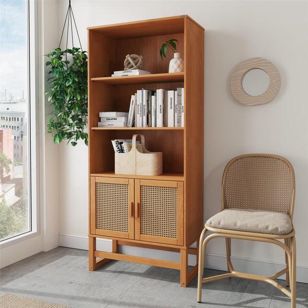 Ameriwood Home Ren Home Talo 3 Shelf Bookcase With 2 Doors