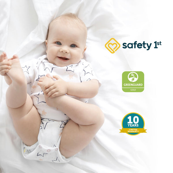 Ameriwood Home Safety 1st Cozy Snuggles Deluxe Dual 2-in-1 Baby Crib And Toddler Mattress