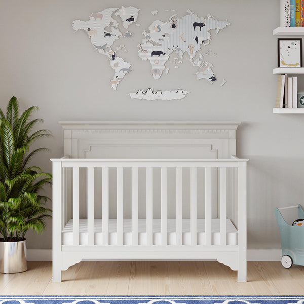 Ameriwood Home Safety 1st Cozy Snuggles Deluxe Dual 2-in-1 Baby Crib And Toddler Mattress