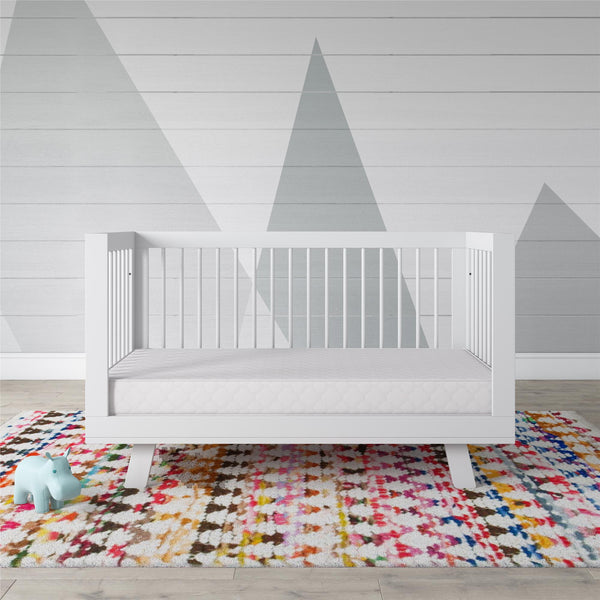 Ameriwood Home Safety 1st Grow With Me 5" Dual Sided 2-in-1 Antimicrobial Crib & Toddler Mattress White Cloud