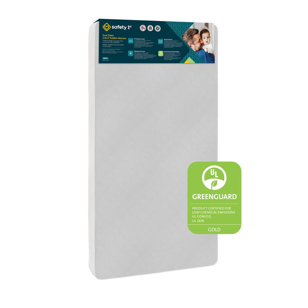 ameriwood home Safety 1st Grow with Me Dual Sided 2-in-1 Baby Crib & Toddler Bed Mattress