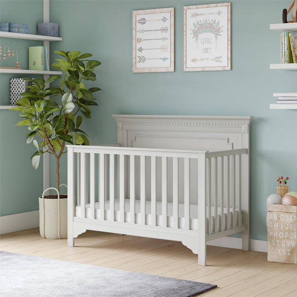 Ameriwood Home Safety 1st Little Snuggles Deluxe Dual 2-in-1 Baby Crib And Toddler Mattress