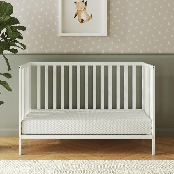 Ameriwood Home Safety 1st Serene Snuggles Premium 6" Cooling Gel Memory Foam Crib & Toddler Mattress In A Box
